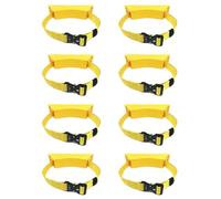Support mural for bouteille de propane/oxygène - Support réglable for réservoir de propane/oxygène avec sangle de fixation de 101,6 cm for laboratoire, clinique, atelier(Yellow,8 pack)