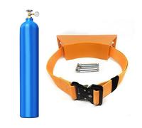 Support mural for bouteille d'oxygène avec sangles réglables - Support ABS robuste(Orange)