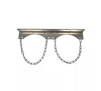 Support mural for bouteille d'oxygène, en acier robuste, capacité de 200 kg, for cliniques, usines et véhicules d'urgence.(Double)