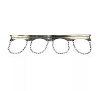 Support mural for bouteille d'oxygène, en acier robuste, capacité de 200 kg, for cliniques, usines et véhicules d'urgence.(Four)