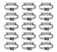 Support mural for bouteille d'oxygène, propane, argon - Support de rangement réglable avec sangle(Gray,15pack)