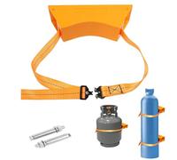 Support mural for bouteilles d'oxygène avec sangles réglables - Support en plastique ABS durable for le stockage et le transport sécurisés des bouteilles de gaz(2.5m)