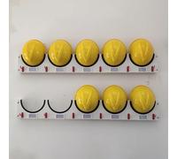 Support Mural for Casques de Chantier, étagère de Rangement en Acier galvanisé for Casques, for Une Organisation Facile des Casques.(10 Grids)