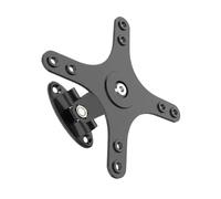 Support Mural For Écran Avec Plaque D'adaptation, Compatible VESA 100x100 Et 75x75, Rotation À 360°, Support For Moniteur De Bureau(Black)