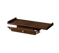 Support Mural for Étagère D'autel De Bouddha, Support en Bambou, Autel De Sanctuaire for La Maison, Le Temple Et Le Bureau, Étagère De Statue De Dieu, Table Suspendue Murale(39cm/15.35in)