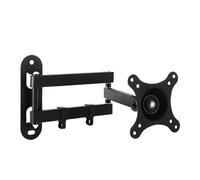 Support Mural For Téléviseur LCD LED, 3 Bras Pliables, Rotation À 360 °, Blanc, Toutes Directions, 13kg, 100x100, 75x75(Black)