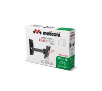 Meliconi Support mural TV ER-100 Flat inclinable et orientable 14-25 pouces Noir