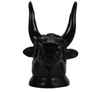 Support Mural Guitare Tête de Taureau Noir Auto-bloquant | ABS et Métal, Décoration Murale Discrète, pour Guitare Basse, Violon, Ukulélé, Boutique