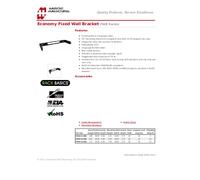 Support mural Hammond Electronics RB-WR4 (L x l x H) 152 x 492 x 181 mm Acier noir