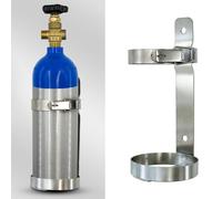 Support Mural Industriel pour Bouteilles d'oxygène, Support de Rangement métallique pour Bouteilles de Propane/oxygène (diamètre 14,5 cm) - Durable