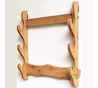 Support Mural Intelligent pour épées - Support Robuste en Bambou pour Katana, flûte et matériel de pêche - Support d'exposition idéal pour Les Armes