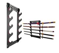 Support mural katana sword Holder - présentoir d'épée samouraï à 5 niveaux Wand Wakizashi tanto support mural d'épée support d'épée