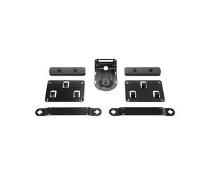 Support Mural Logitech 939-001644 pour Systèmes Vidéo-conférence Rally et Rally Plus, Noir, Fixation Murale Caméra/Haut-parleurs/Hubs, Kit de Montage Inclus