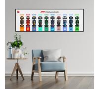 Support mural magnétique pour affichage Lego F1 Speed Champions - compatible avec 10 voitures de course magnétiques, pour les fans de voitures Lego (uniquement pour le tableau mural). ([Non-Light])