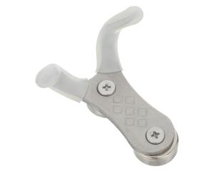 Support Mural Magnétique pour Porte-filtre Expresso à Double Crochets | Acier Inoxydable, Finition Mate Argentée, Structure Renforcée, pour Murs Cuisine et Côtés de Bar