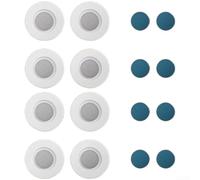 Support mural magnétique pour télécommande pour routeur et multiprise - Montage sans trou - Ne marque pas sur le crochet - Pour l'organisation de la maison (8 ronds)