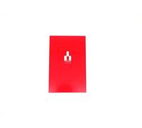 Support Mural magnétique rectangulaire pour extincteurs portatifs - Installation Rapide sans perçage, Acier Rouge, pour extincteurs CO₂