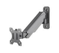 Support Mural Manhattan 461603 pour Écran 17" à 32", VESA 75x75/100x100mm, Charge Max. 8kg, Inclinaison -35°/+35°, Pivotement -90°/+90°, Gris