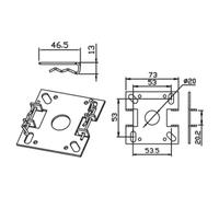 Support mural MO5 max. 30Nm CAME YM0109