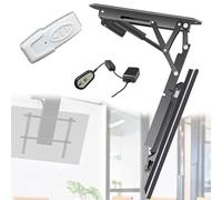 Support mural motorisé pour TV électrique de 32 à 70 pouces et 50 à 90 pouces - Angle réglable de 0 à 85° - Support de plafond rabattable pour toits inclinés - Solution de montage robuste