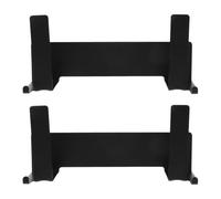 Support Mural Noir 2 Pièces en Acier au Carbone | Rangement Compact pour Petites Salles, Support Robuste, Protection Murale, pour Balances et Mètres