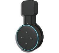 Support Mural Noir pour Echo Dot 3, Support de Montage Mural Smart Home Outlet pour Echo Dot 3e génération Support Haut-Parleur, Accessoires Gain de Place sans Fils Désordonnés (Noir)