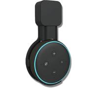 Support Mural Noir Pour Echo Dot 3, Support Mural Pour Smart Home Pour Haut-Parleur Echo Dot 3Ème Génération, Accessoires Économisant De L'Espace Sans Fils Désordonnés (Noir)