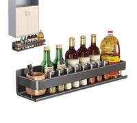 Support mural - Organisateur d'épices en métal, étagère de porte-bouteille domestique | Solution de rangement de salle de bain de cuisine, étagère de rangement de douche de salon, construction en