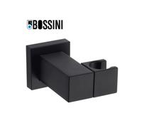 Support mural orientable carré en laiton noir mat BLACK & WHITE - BOSSINI C510000073