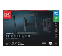 One For All Support mural orientable et inclinable Dynamic WM5657 pour TV 37" à 100" Gris et Noir
