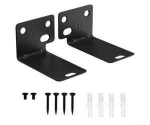 Support mural peu encombrant pour haut-parleurs TV Bose | Convient pour Bose 300-900, SoundTouch 300, construction en acier robuste, finition noire élégante, solution audio domestique
