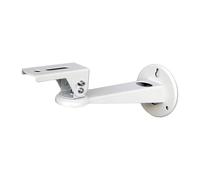 Support mural pivotant à 360° pour table de chevet, blanc, 16 cm à 20 cm | Métal, réglable de 16 cm à 20 cm, convient aux mini projecteurs, caméras, caméscopes, DVR de vidéosurveillance