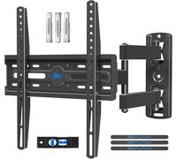 Support Mural pivotant et inclinable pour la Plupart des téléviseurs à écran Plat LED, LCD et OLED jusqu'à VESA 400 x 400 mm et 27 kg avec Prise Murale Fischer, MD2377-02