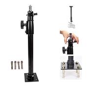 Support Mural Plafond Bras de Fixation pour Photographie en Studio Eclairage Lampe Strobe Monolight Softboxes Parapluies Réflecteurs, Support Lumière avec Filetage 1/4 et 3/8 en métal, 71cm Max