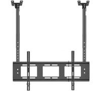 Support Mural/Plafond Double Barre réglable pour écrans de 75 et 100 Pouces. Convient aux téléviseurs de 26 et 70 Pouces. Solution d'installation Robuste et Polyvalente p