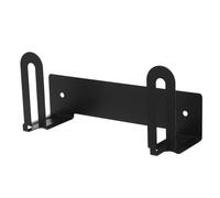 Support Mural Pliable, Fixation sans Perçage, Noir | Acier Carbone et Silicone Antidérapant, Rangement Vertical Compact, Protège de L’humidité, Adapté aux Locataires