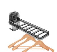 Support mural pliable - Matériau PC haute performance - Design peu encombrant - Cintre multi-bar - Pliable pour structure compacte - Support de séchage pour buanderie - Cintres de camping en plein air