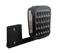 Support mural pour 2 batteries Bosch, 18 V, compatible avec les batteries PBA de la série verte Home & Garden, noir, peu encombrant et stable, fabriqué en Allemagne, Xebtec (pour 2 batteries)