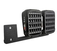 Support mural pour 3 batteries Bosch, 18 V, compatible avec les batteries PBA de la série verte Home & Garden, noir, peu encombrant et stable, fabriqué en Allemagne, Xebtec (pour 3 batteries)