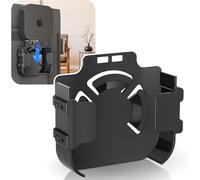 Support mural pour Apple TV, support mural derrière TV pour Apple TV, noir compatible avec toutes les générations Apple TV (y compris tous les modèles 4K), montage et installation faciles à visser.