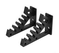 Support mural pour arcs et flèches avec 6 couches de rangement pour 12 flèches et support d'arc supérieur Organiseur d'intérieur pour la maison, le club ou la chasse Noir