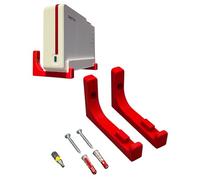 Support Mural pour AVM Fritz! FritzBox 5690 Pro avec matériel de Fixation (Rouge + torx)
