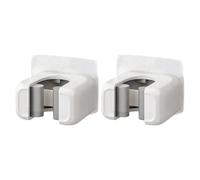 Support mural pour balai | 2 pièces adhésives - Support mural très résistant pour pelle à poussière, aspirateur, gadgets pour maison, bureau, dortoir, camping-car, cuisine, salle de bain
