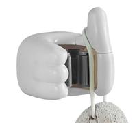 Support mural pour balai, comme geste, étagère organisateur de serpillière adhésive, sans perçage, étagère de rangement robuste, rangement de la maison peu encombrant pour cuisine, garde-manger