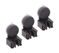 Support mural pour balai et serpillère, 3 crochets à ventouse, pour cuisine, salle de bain, garage, construction ABS et caoutchouc (B)