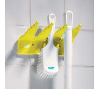 Support mural pour balai Vikan jaune