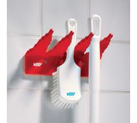 Support mural pour balai Vikan rouge