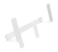 Support Mural pour Balance de Salle de Bain sans Perçage Blanc | Acier au Carbone et Fer, Gain de Place, pour Logement Locatif, Look Moderne
