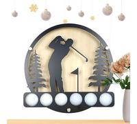 Support Mural pour Balle de Golf - Organisateur de marqueurs en métal | Cadre de vitrine Mural pour Objets de Collection de Golf, Souvenirs de Jeu, décoration de Salle de Sport, Affichage de Bureau