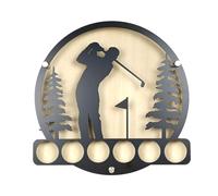 Support Mural pour balles de Golf - Présentoir Mural en Fer, Organisateur | de Rangement | Support Durable pour balles de Golf - Étagère décorative pour Collection Unique, 03 Modèles, 説明を参照してください